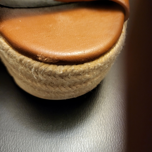 COACH LEATHER ESPADRILLE SANDALS - Picture 4 of 5
